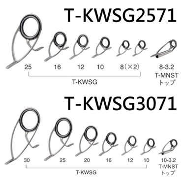 チタンSiC 投げセット/T-KWSG2571・TKWSG3071